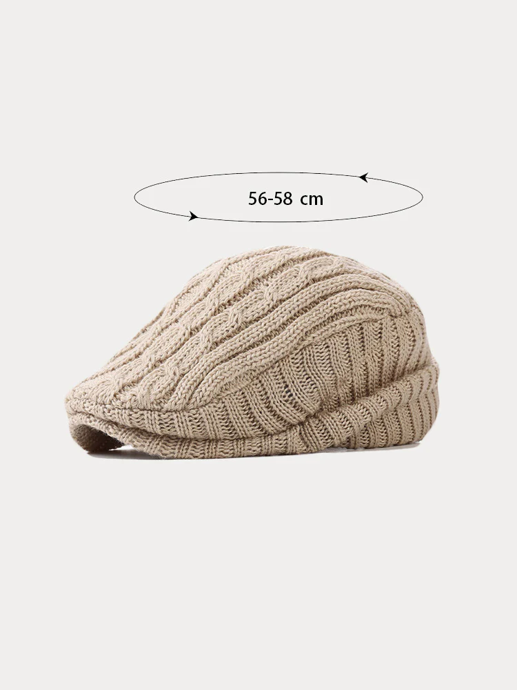 Retro Versatile Knitted Beret Hat - Image 10