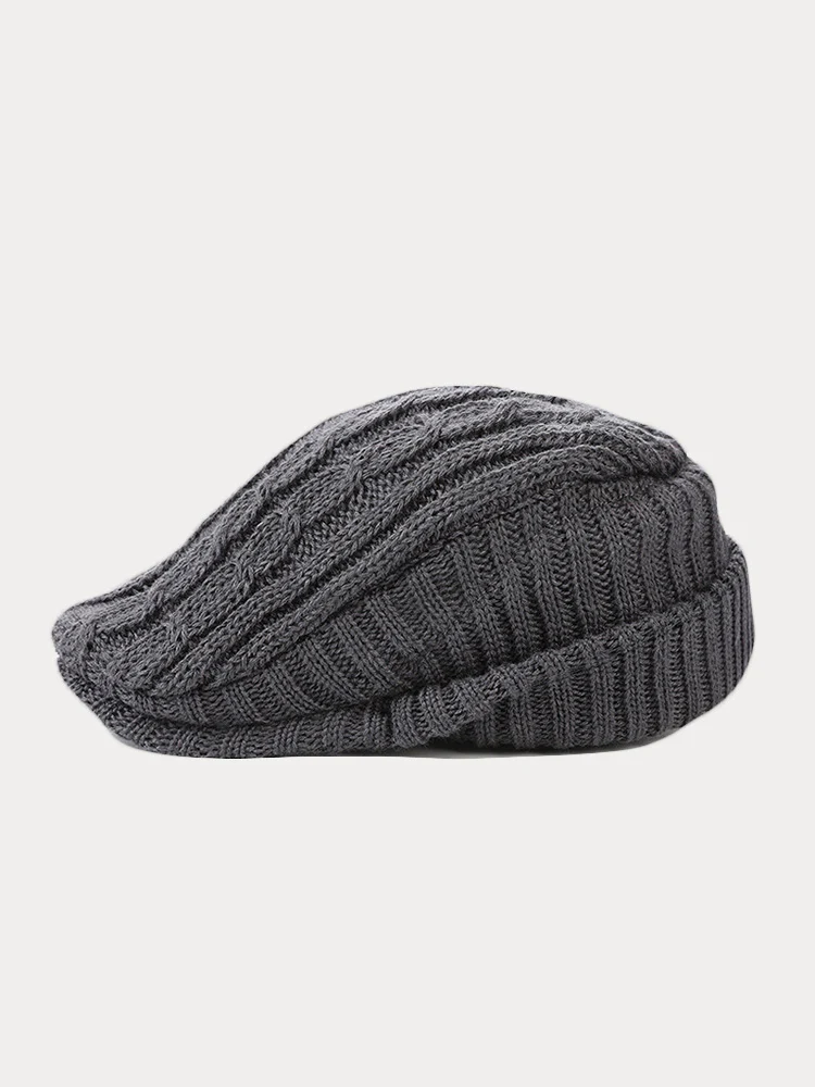 Retro Versatile Knitted Beret Hat - Image 11