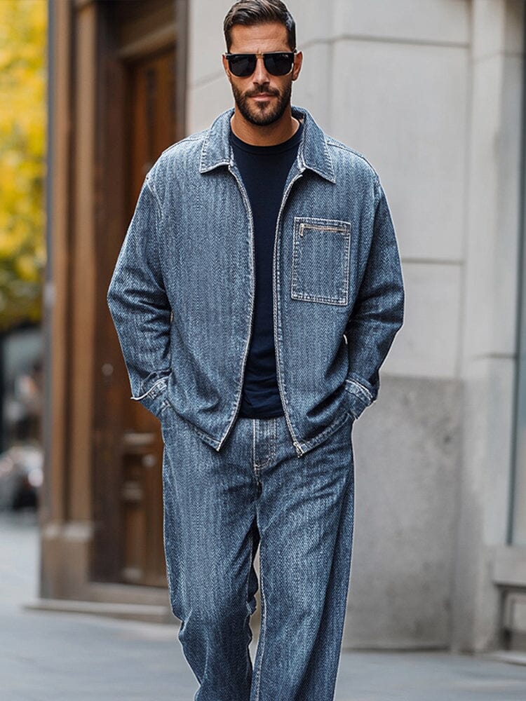 Rugged Comfort Denim 2-Piece Set - Image 3