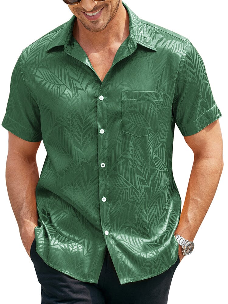 Silk Satin Jacquard Shirt (US Only) - Image 3
