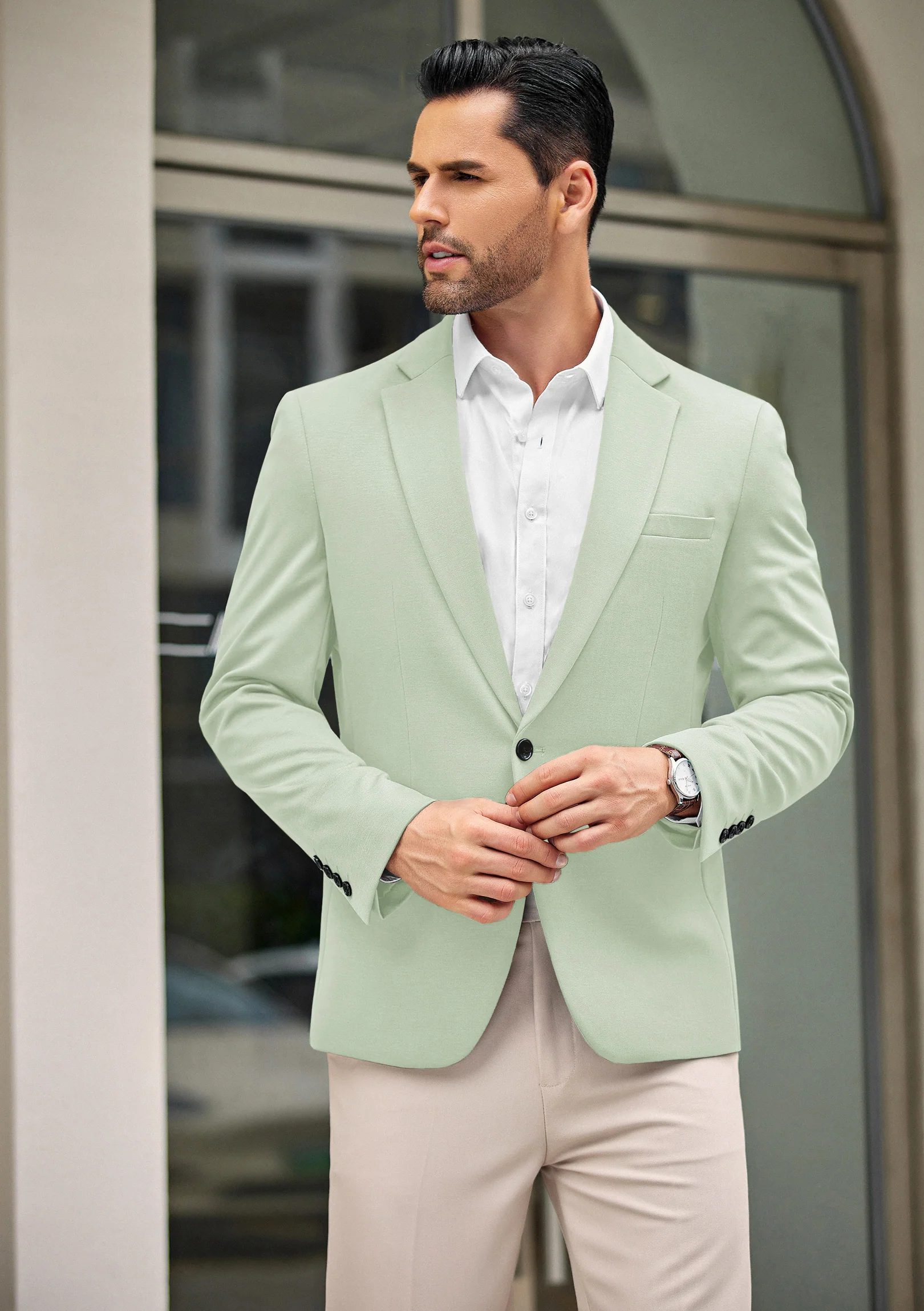 Simple One Button Blazer Jacket (US Only) - Image 12