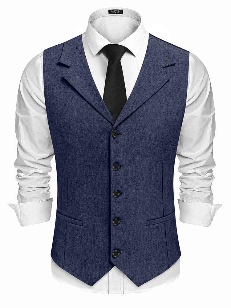 Slim Fit Notch Lapel Formal Vest (US Only) - Image 2