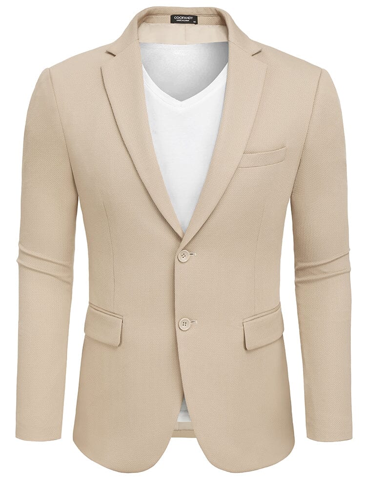 Slim Fit Textured Blazer Jacket (US Only) - Image 6