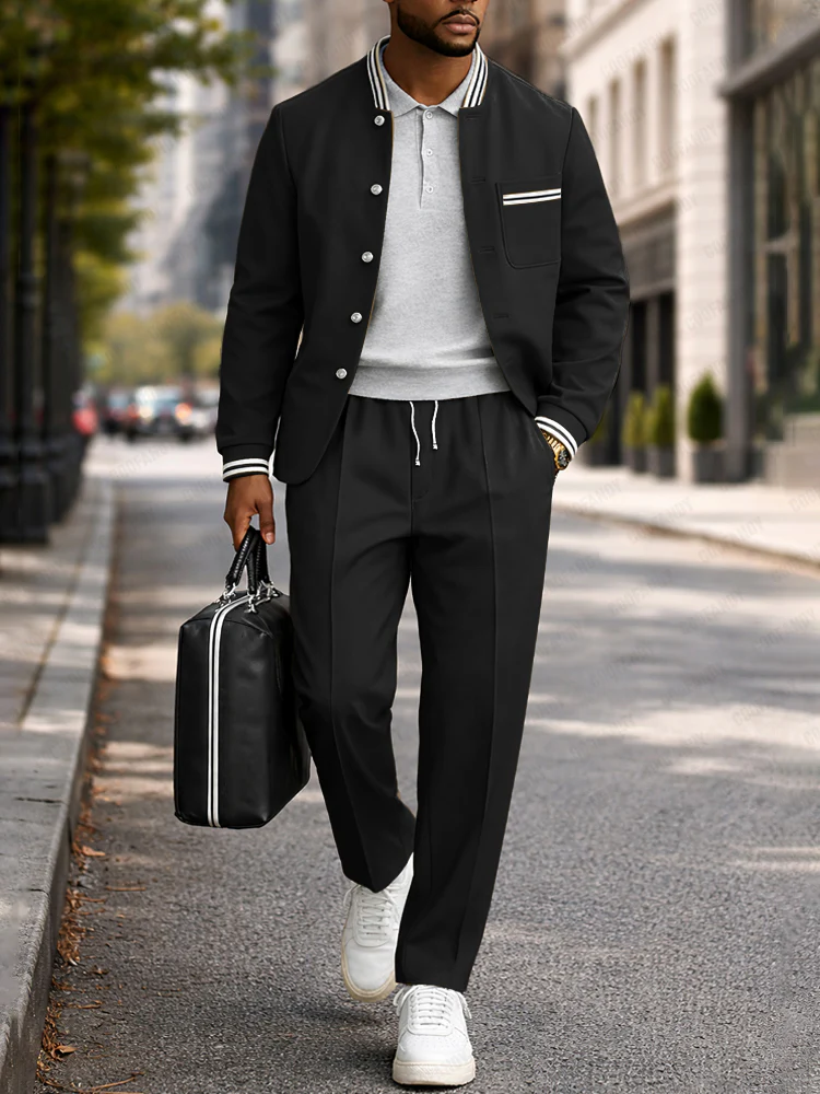 Smart Casual Stripe Webbing 2-Piece Set - Image 2
