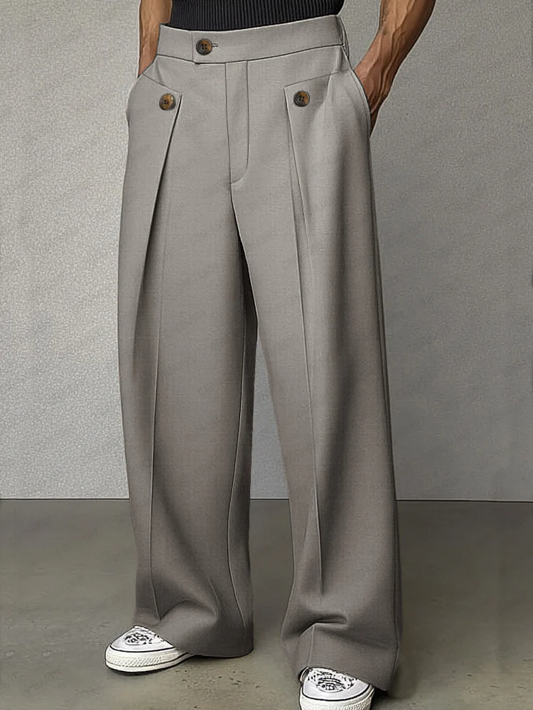 Smart Casual Tailored High Waist Pants - Image 3