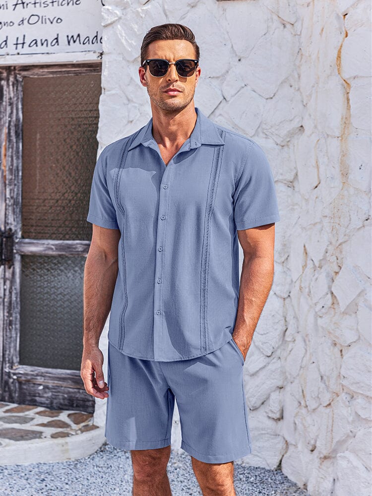 Soft Cuban Shirt Shorts Set (US Only) - Image 6