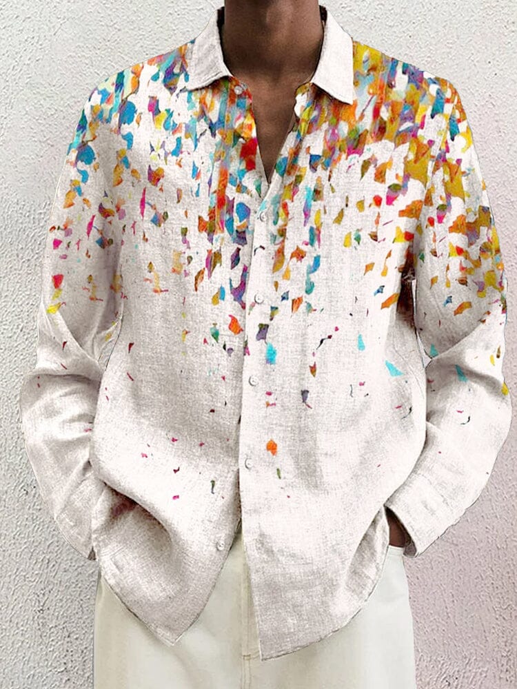 Soft Floral Cotton Linen Shirt - Image 2