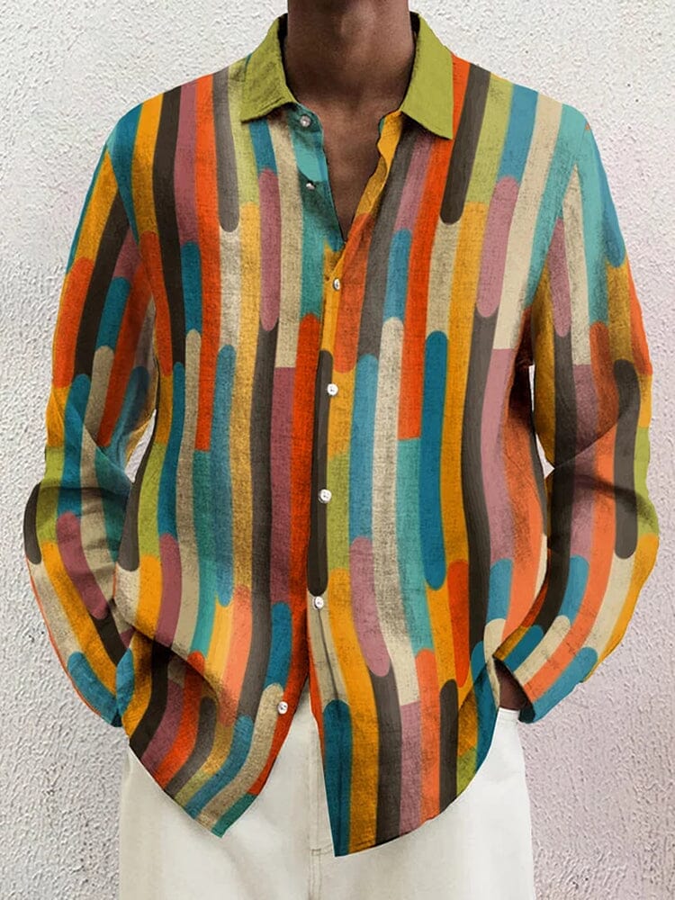 Soft Floral Cotton Linen Shirt - Image 8