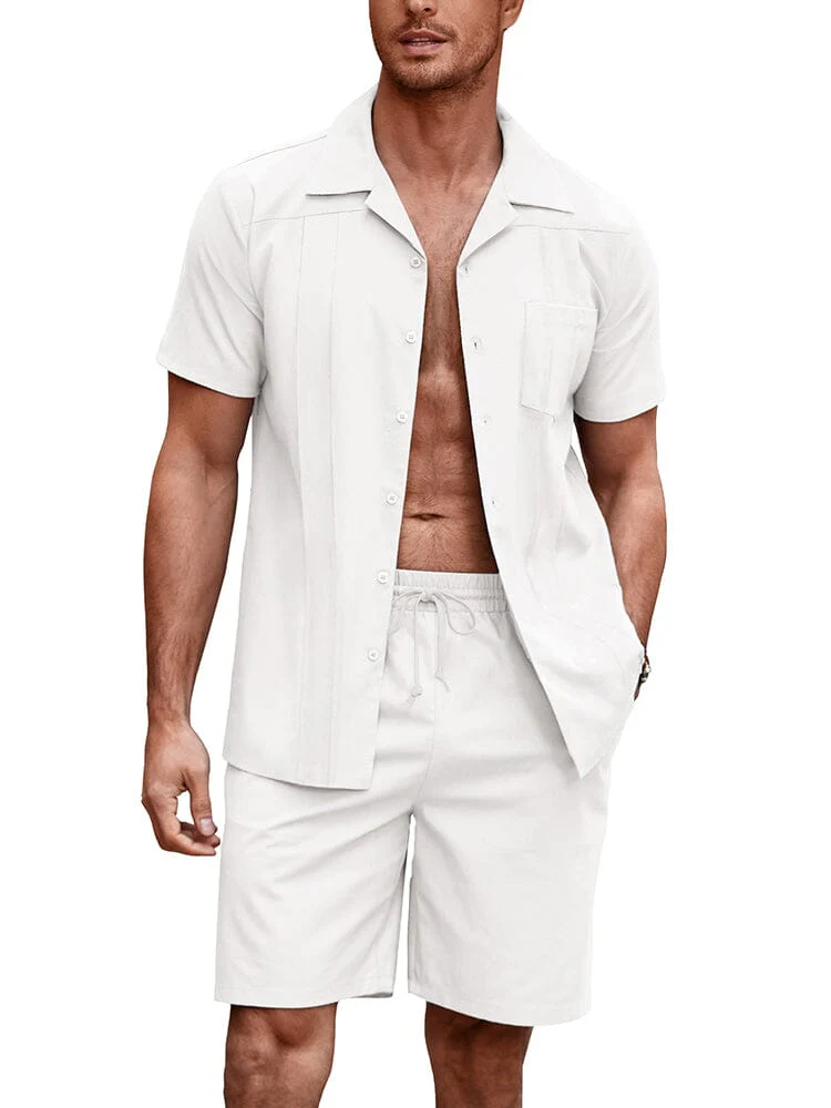 Soft Linen Blend Shirt Set (US Only) - Image 7