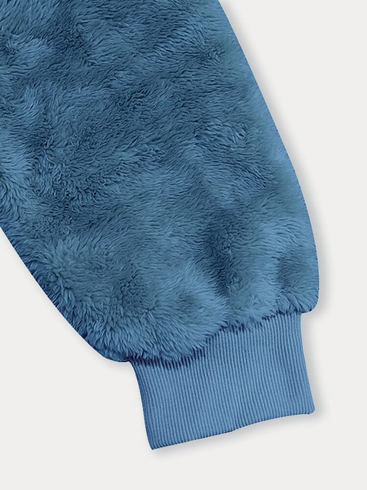Soft Reversible Plush Hoodie - Image 7