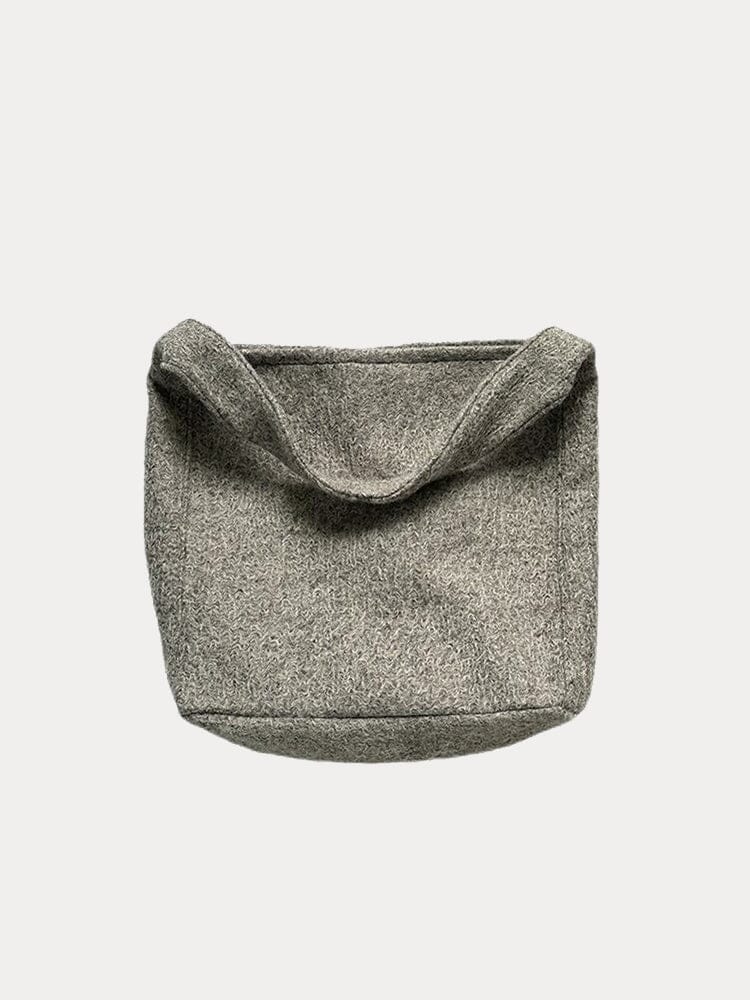 Soft Tweed Canvas Shoulder Bag - Image 2