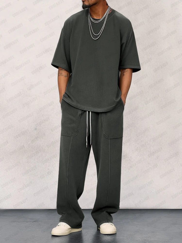 Street Style Loose Fit 2-Piece Set - Image 2