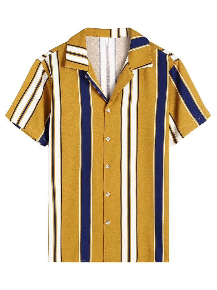 Striped Button Down Beach Shirts (US Only) - Image 19
