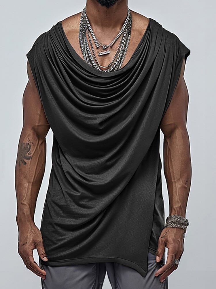 Stylish Draped Sleeveless Top - Image 4