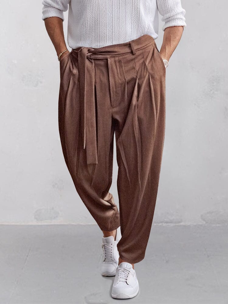 Stylish Harem Pants with Belt - Image 3
