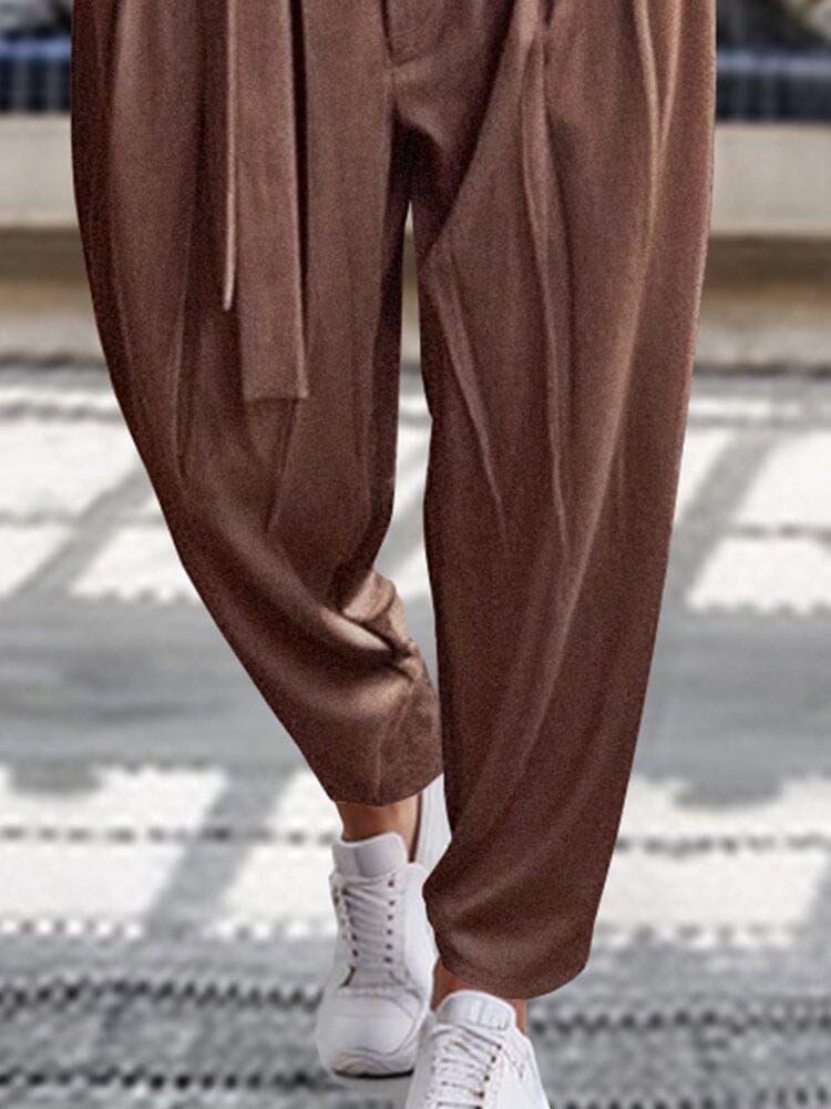Stylish Harem Pants with Belt - Image 6