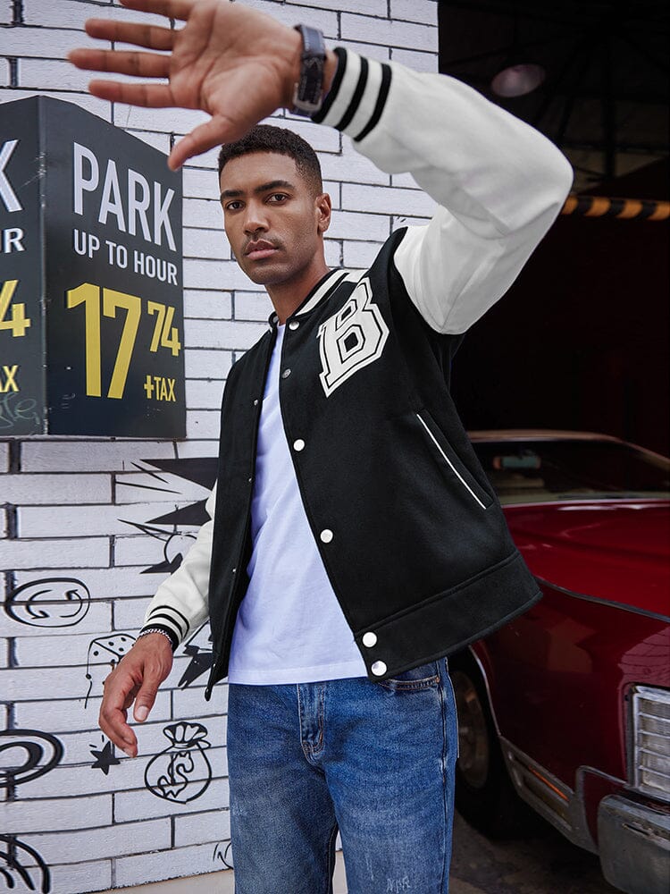 Stylish Letter Baseball Varsity Jackets (US Only) - Image 15