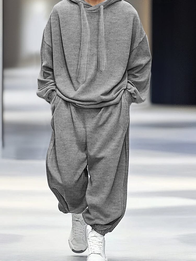 Stylish Loose Hoodie Pants Set - Image 4