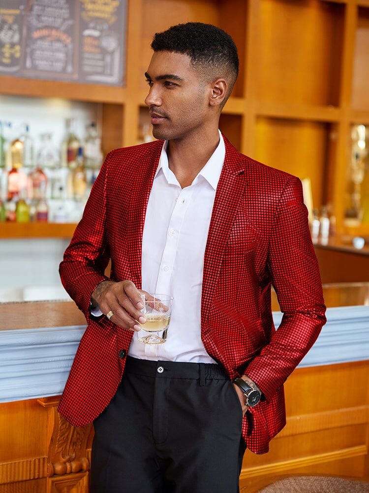 Stylish Metallic Blazer Jacket (US Only) - Image 6