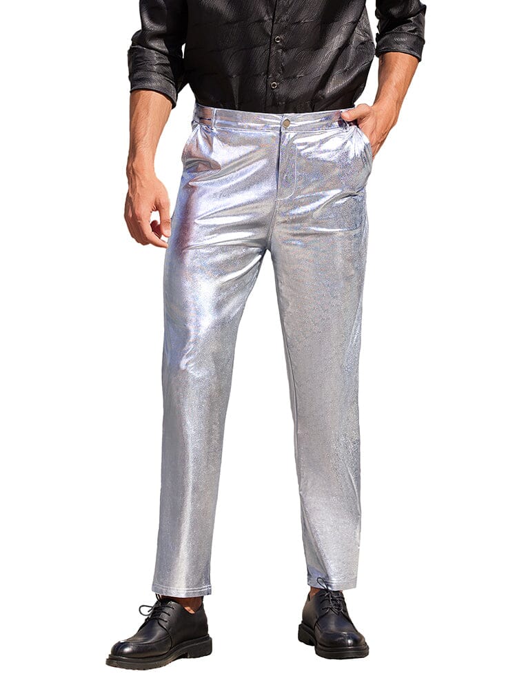 Stylish Metallic Shiny Pants - Image 9