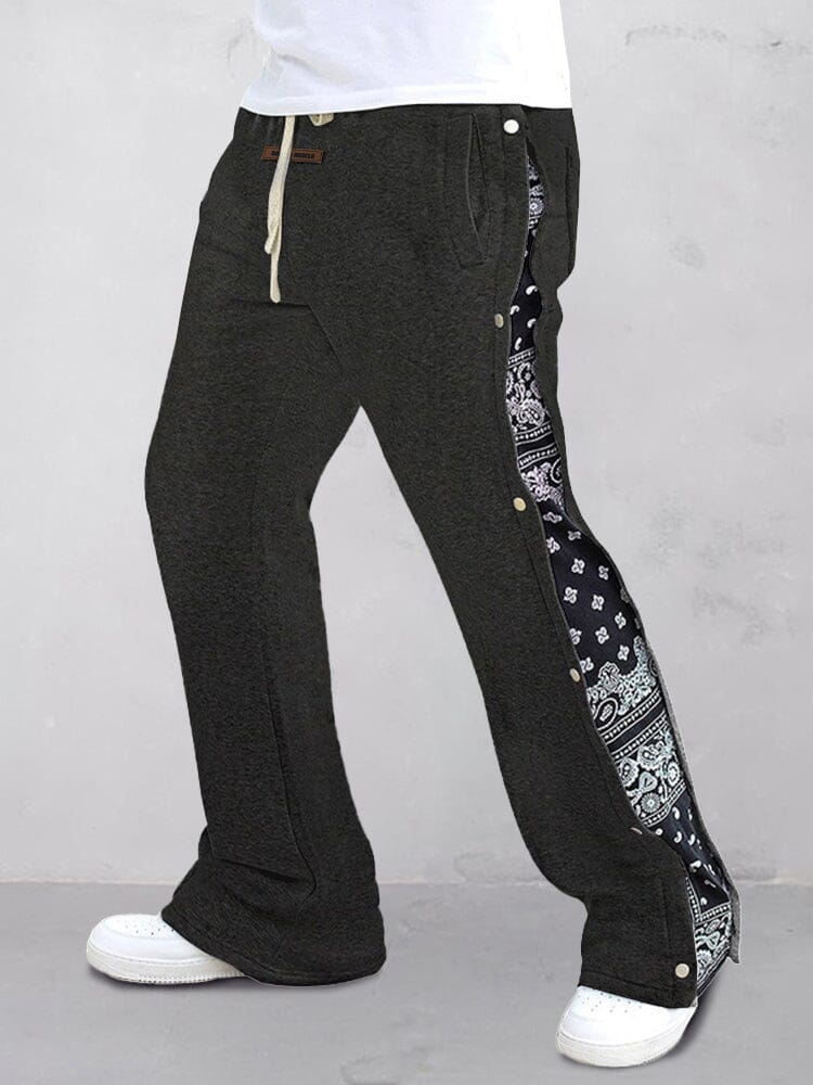 Stylish Paisley Splicing Sweatpants - Image 2