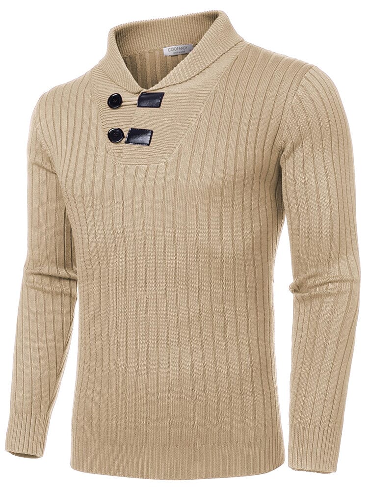 Stylish Shawl Collar Pullover Sweater (US Only) - Image 9