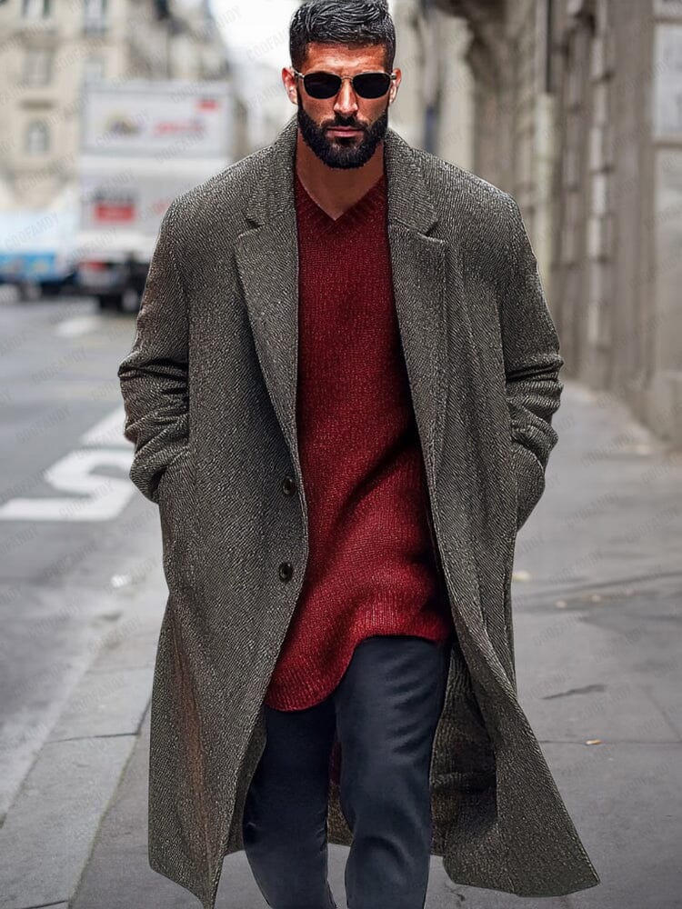 Stylish Single Breasted Coat - Image 2