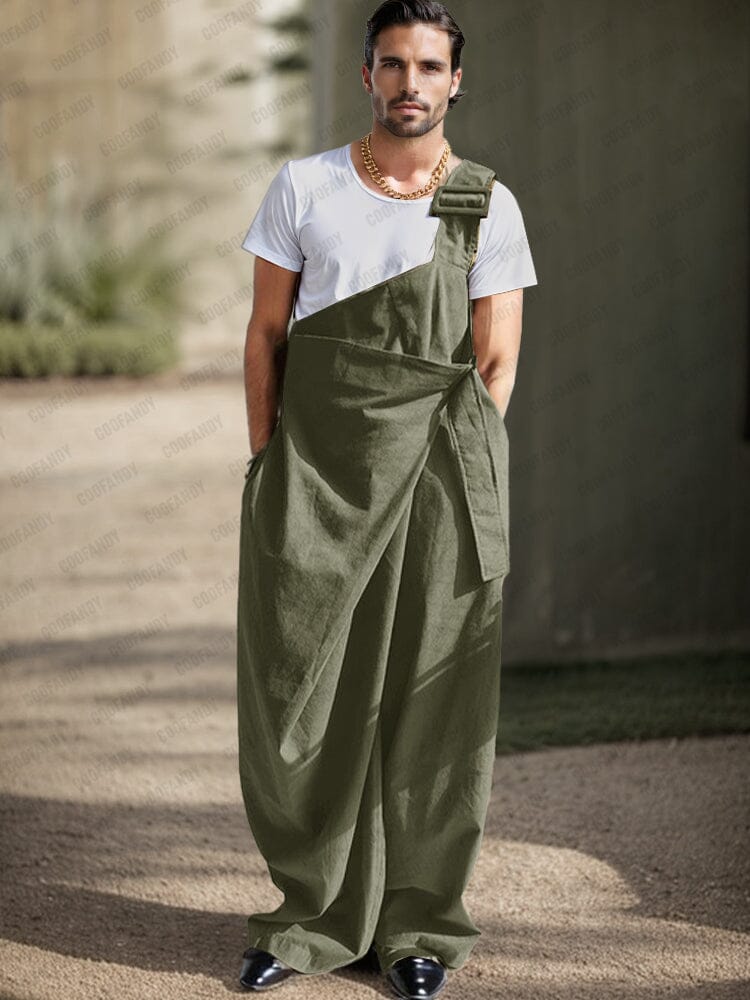 Stylish Single Strappy Cotton Jumpsuit