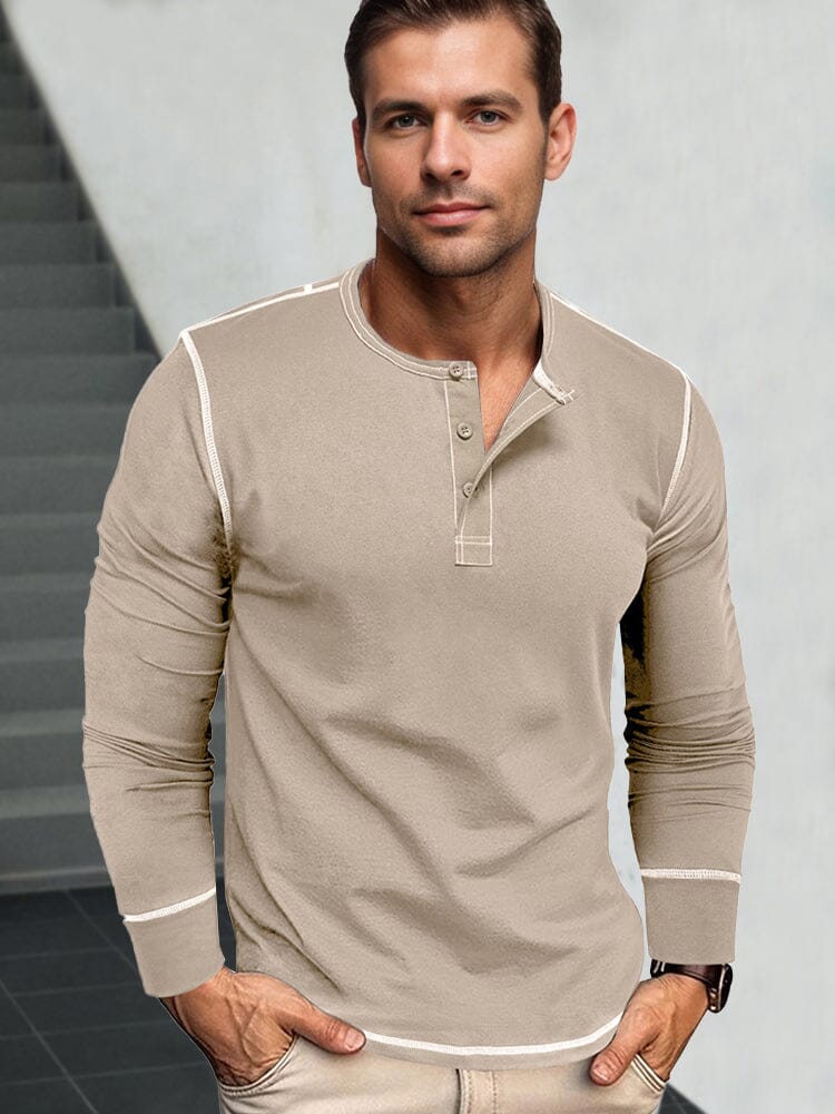 Stylish Soft Everyday Henley Shirt - Image 5