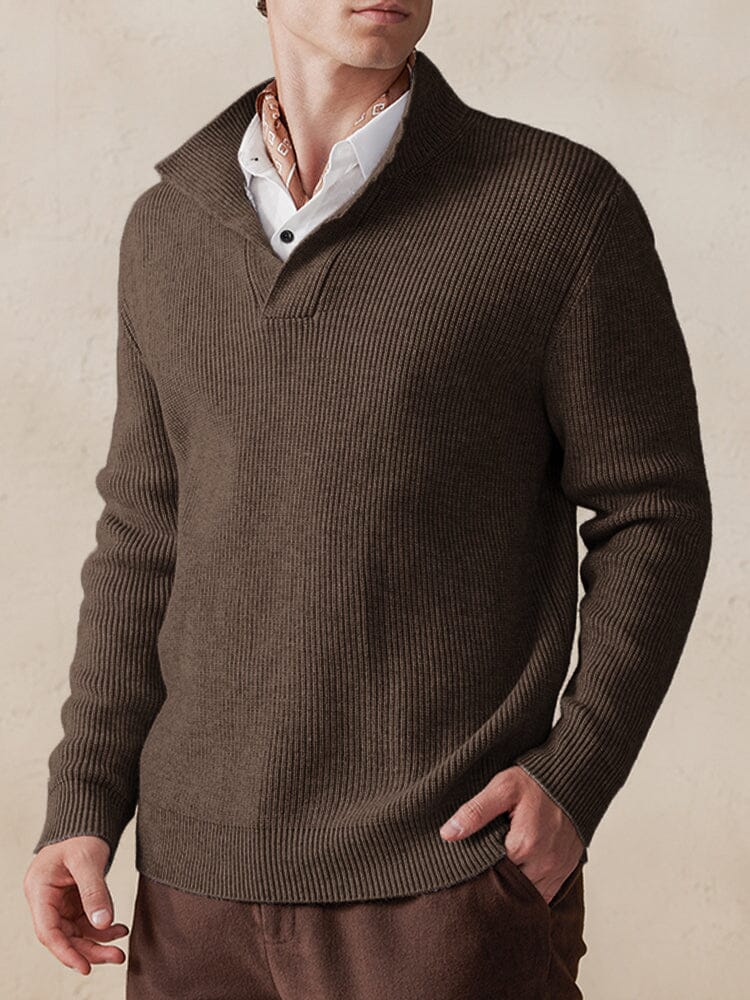 Stylish Solid Color Sweater - Image 5