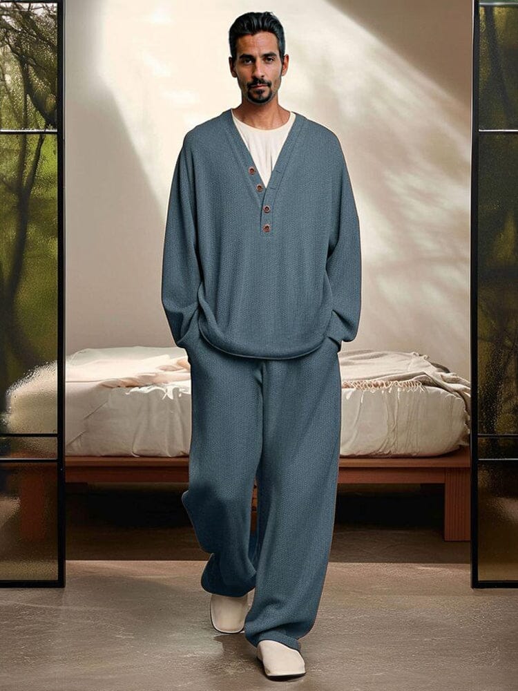 Stylish V-Neck Top Pants Sets - Image 2