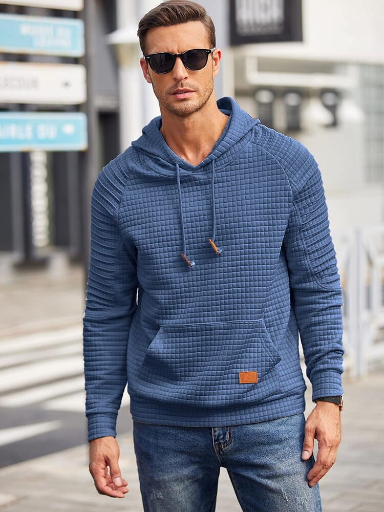 Stylish Waffle Knit Hoodie (US Only) - Image 16