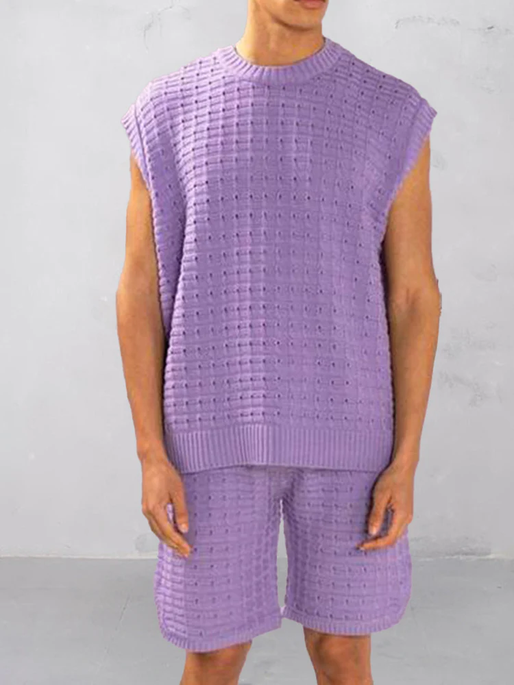 Summer Breathable Knit 2-Piece Set - Image 4