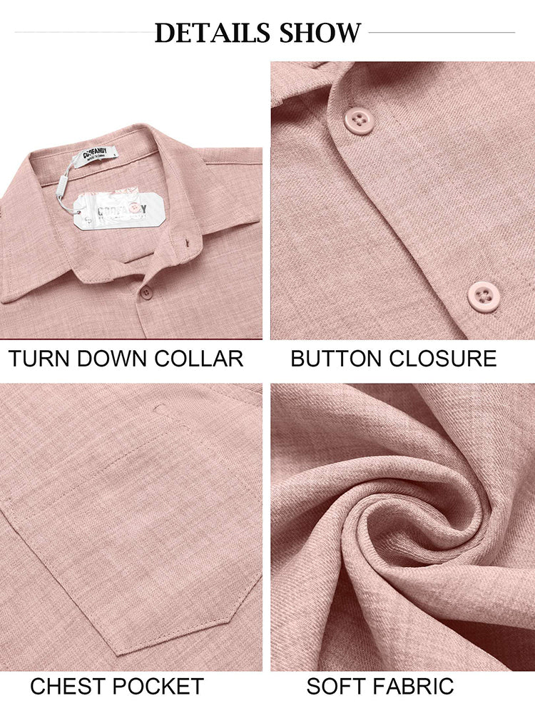 Textured Short Sleeve Button Down Shirt (US Only) - Image 12