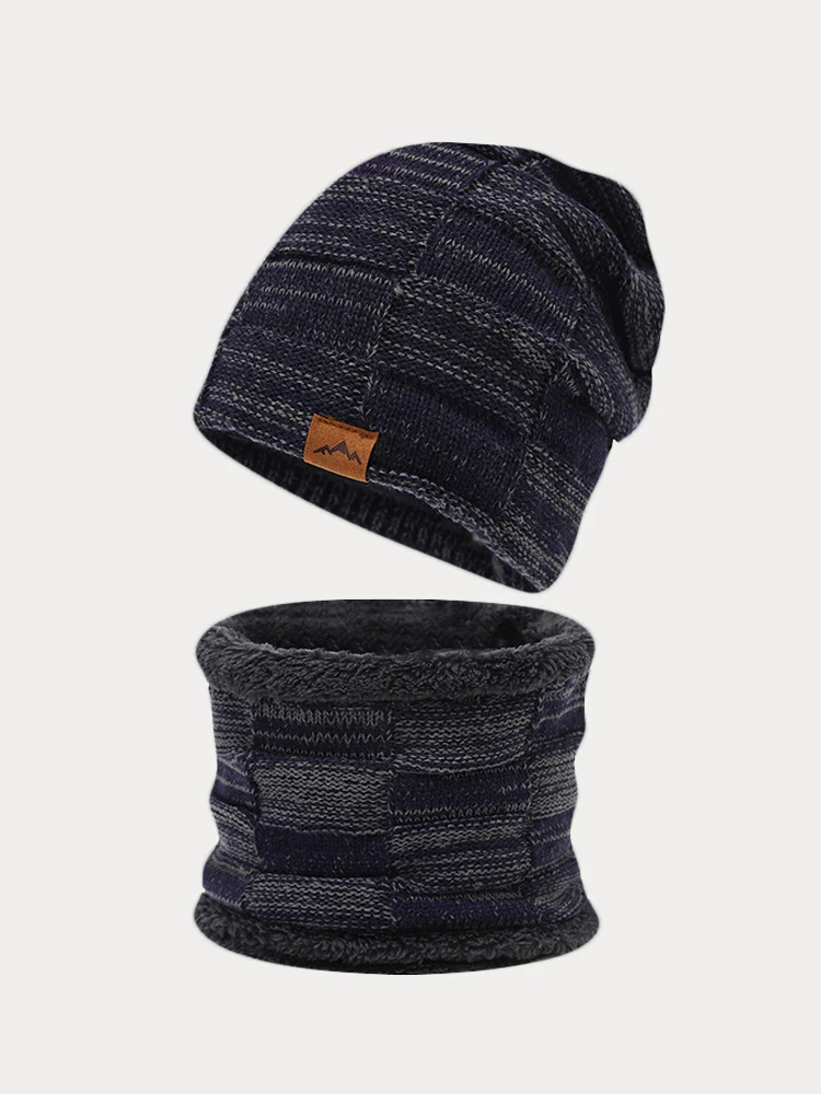 Thermal Fleece Neck Warmer Beanie Hat Set - Image 4