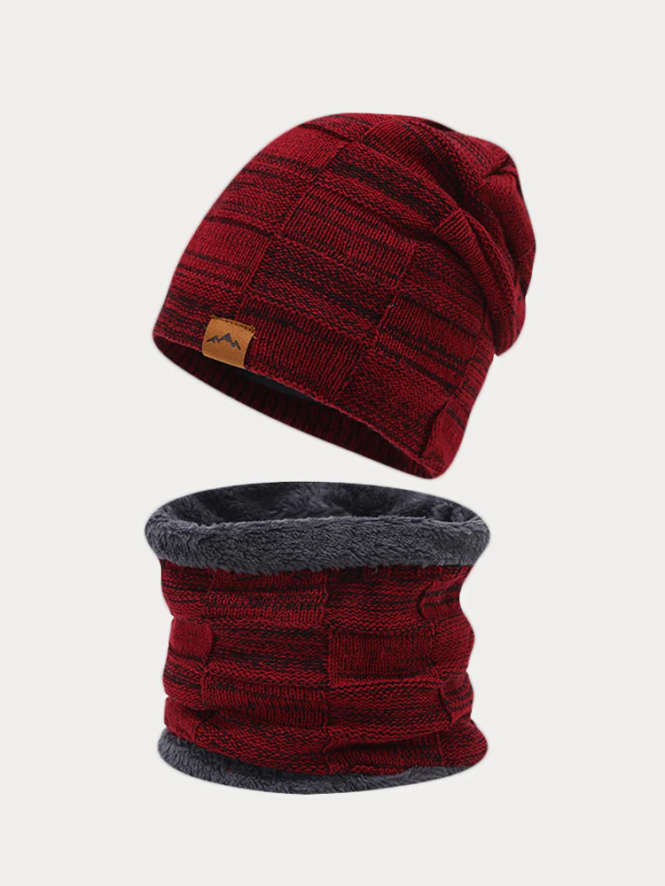 Thermal Fleece Neck Warmer Beanie Hat Set - Image 5