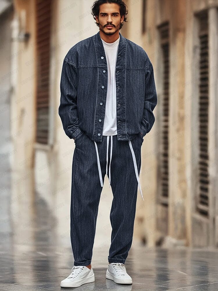 Timeless Denim Look 2-Piece Set - Image 2