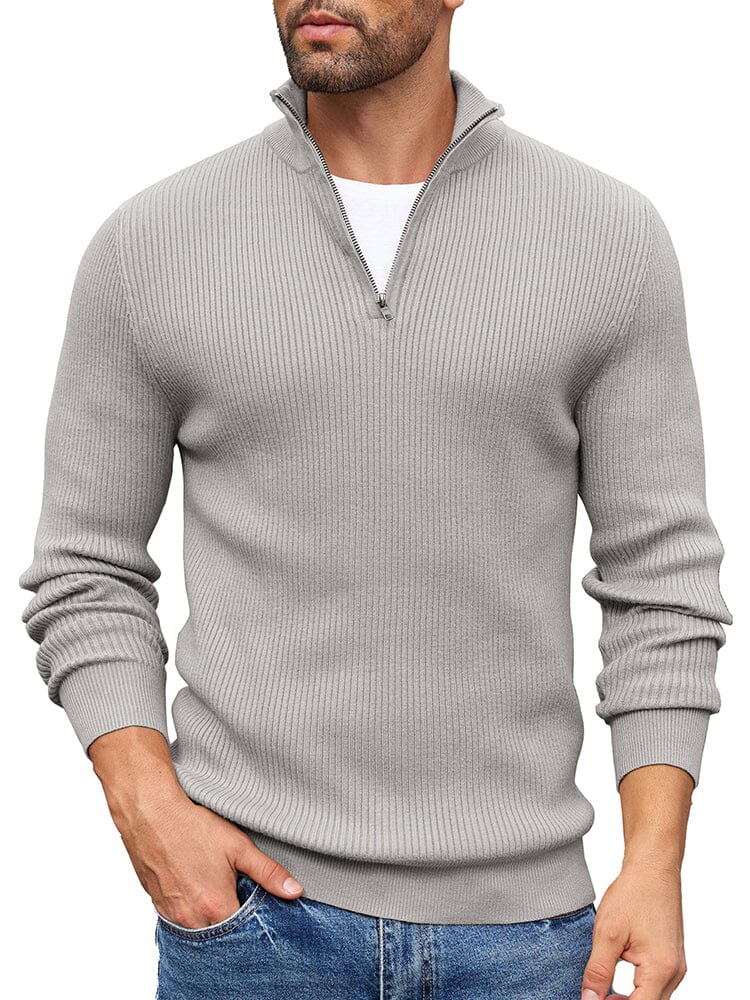 Timeless Stand Collar Knit Sweater (US Only) - Image 8
