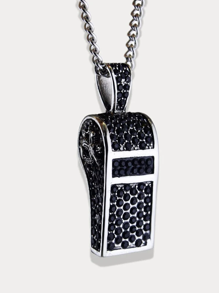Titanium Whistle Pendant Necklace - Image 3