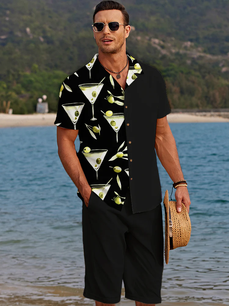 Trendy Casual Summer Print Shirt Set - Image 2