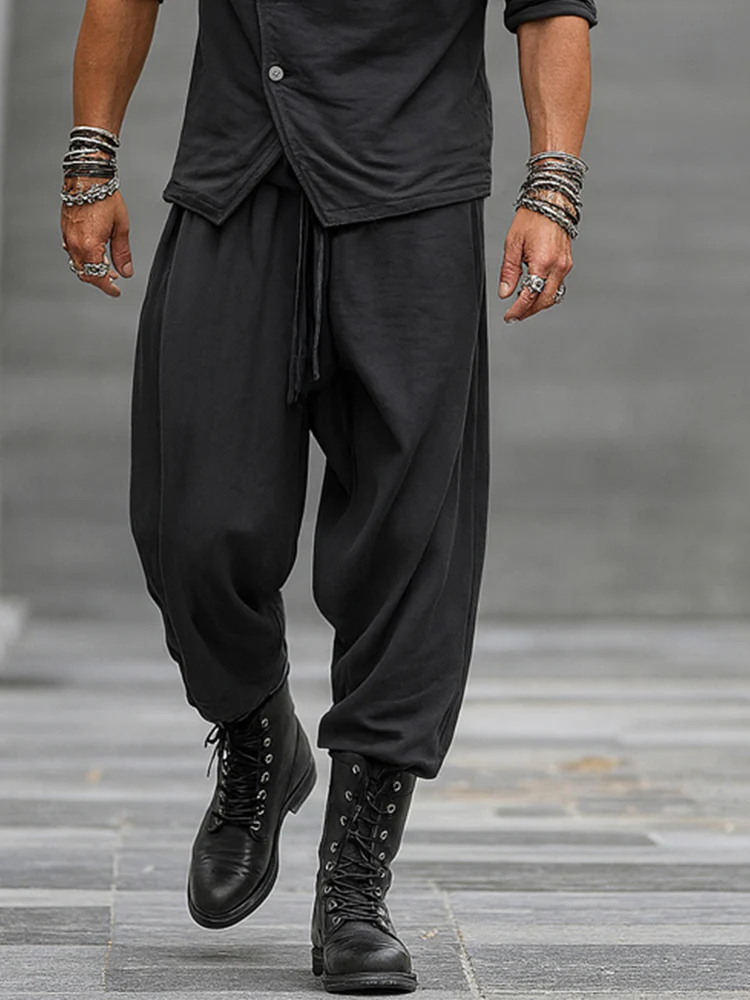 Trendy Hooded Slant Placket Shirt Pants Set - Image 4