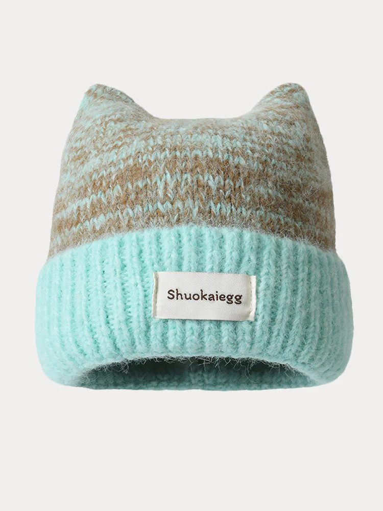 Trendy Soft Plush Meowing Beanie - Image 2