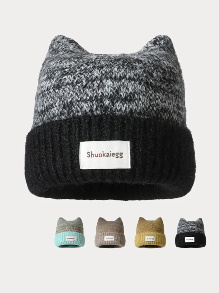 Trendy Soft Plush Meowing Beanie - Image 6