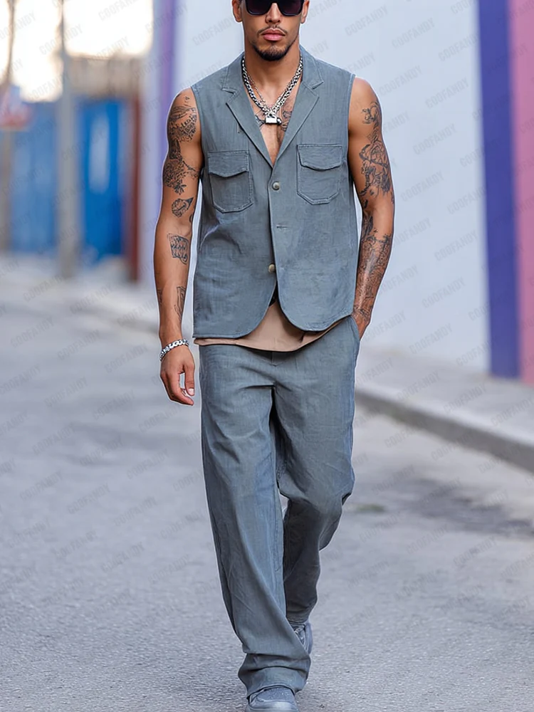 Trendy Timeless Suit Vest Pants Set