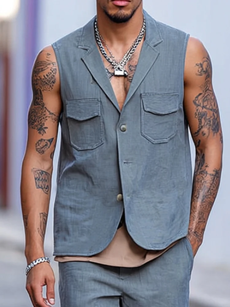 Trendy Timeless Suit Vest Pants Set - Image 3
