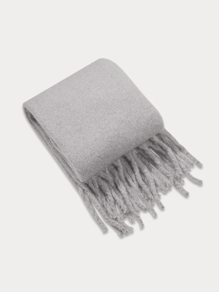 Ultra-Soft Mohair Tassel Scarf - Image 11