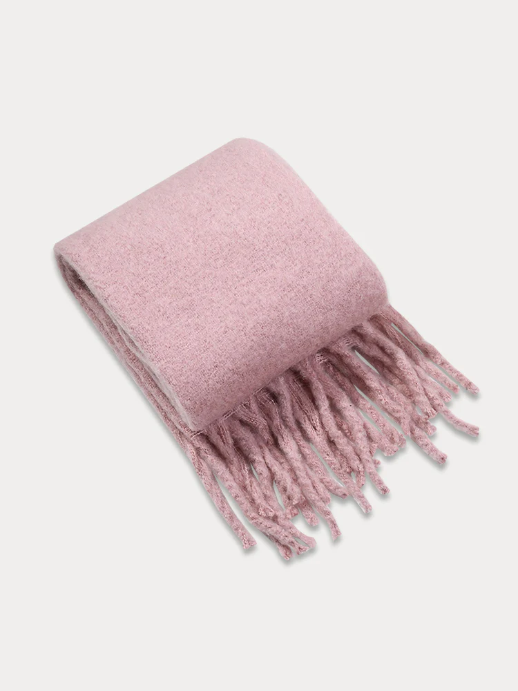 Ultra-Soft Mohair Tassel Scarf - Image 15