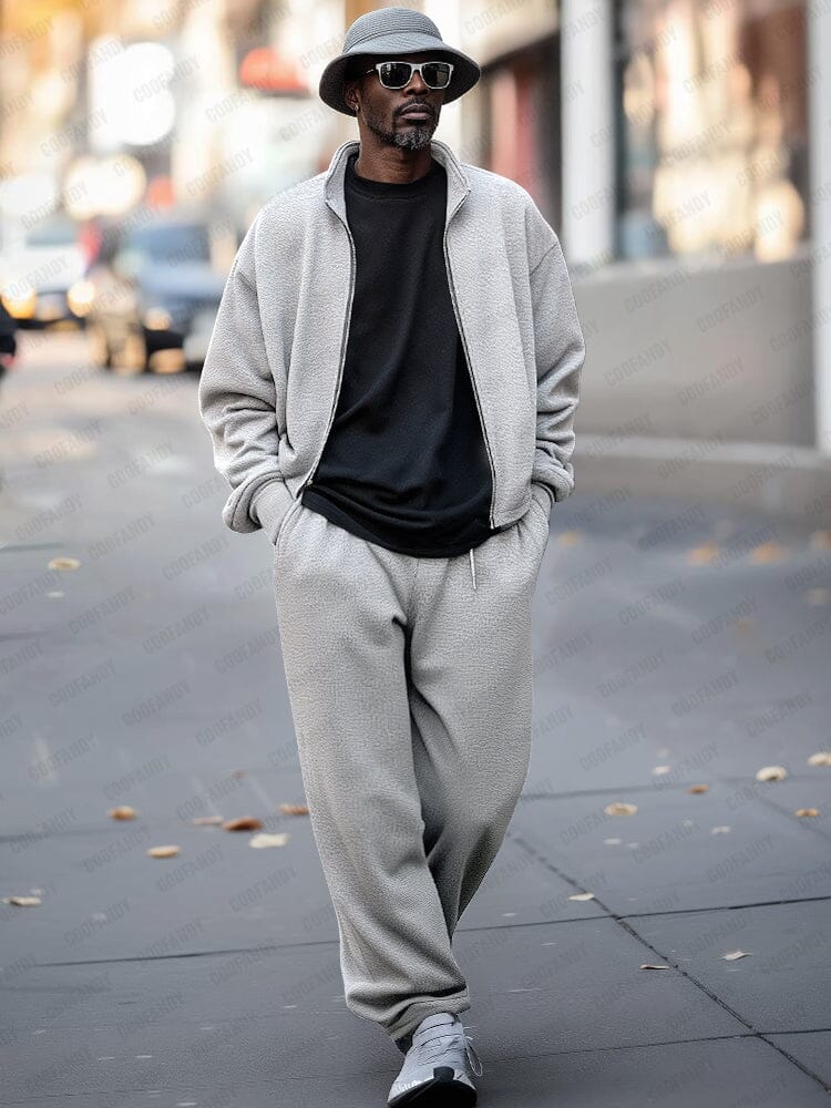 Urban Casual Jacket Pants Set - Image 2