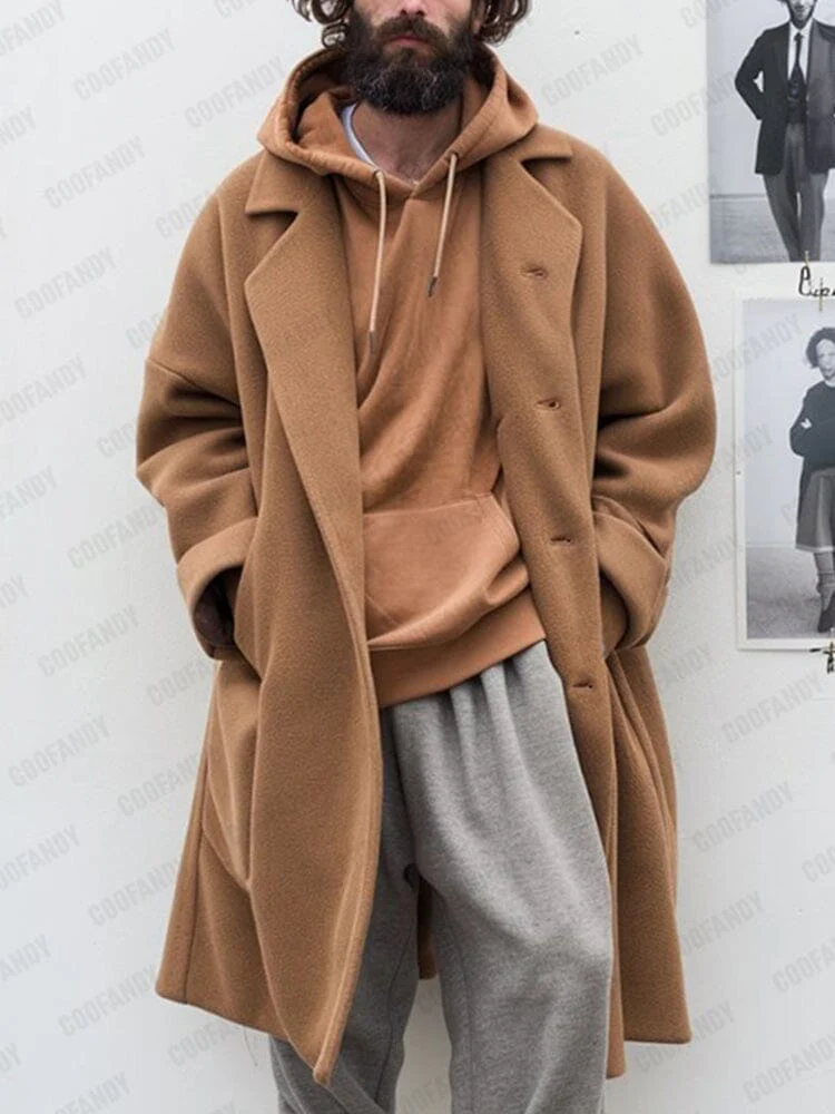 Urban Casual Tweed Coat - Image 3