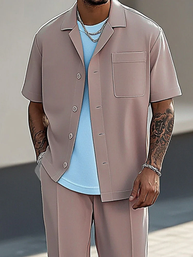 Urban Fashion 2-Piece Shirt Pants Set - Image 15